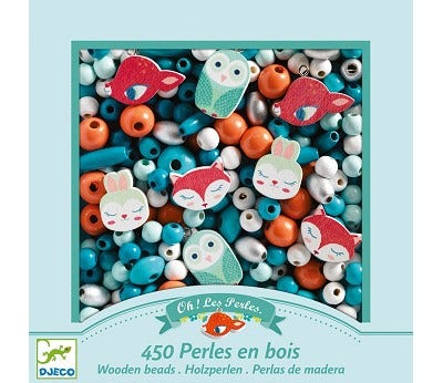 Sprell Blå Perler i Tre