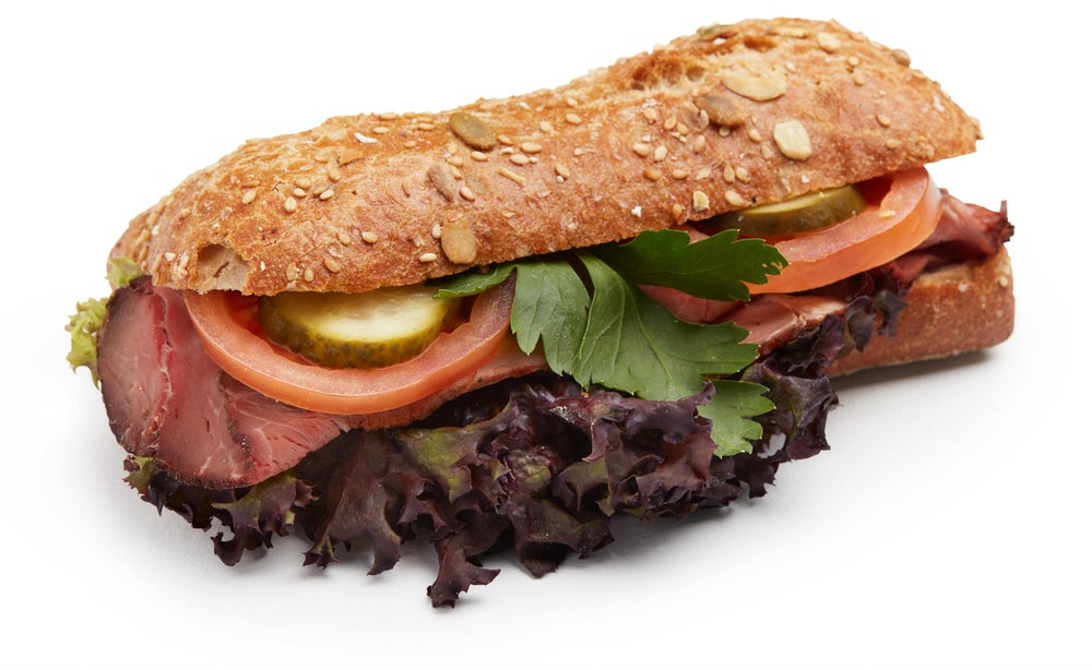Strøm-Larsen Nysmurt Ciabatta Med Roastbeef