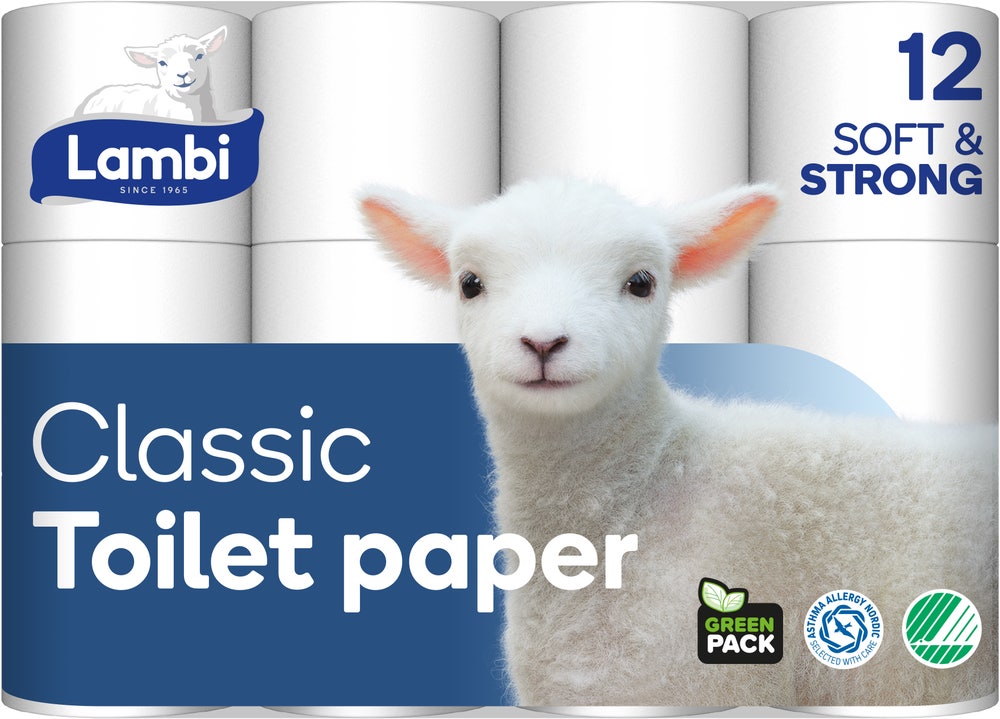 Lambi Toalettpapir Hvit Lambi