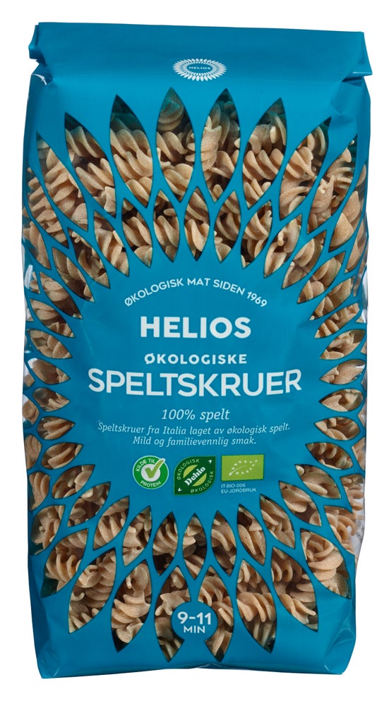 Helios Pasta Speltskruer Økologisk