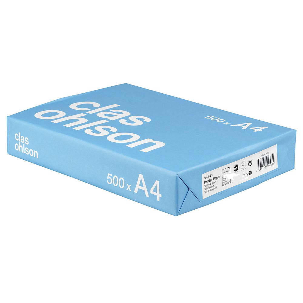 Clas Ohlson Kopipapir A4 500 ark