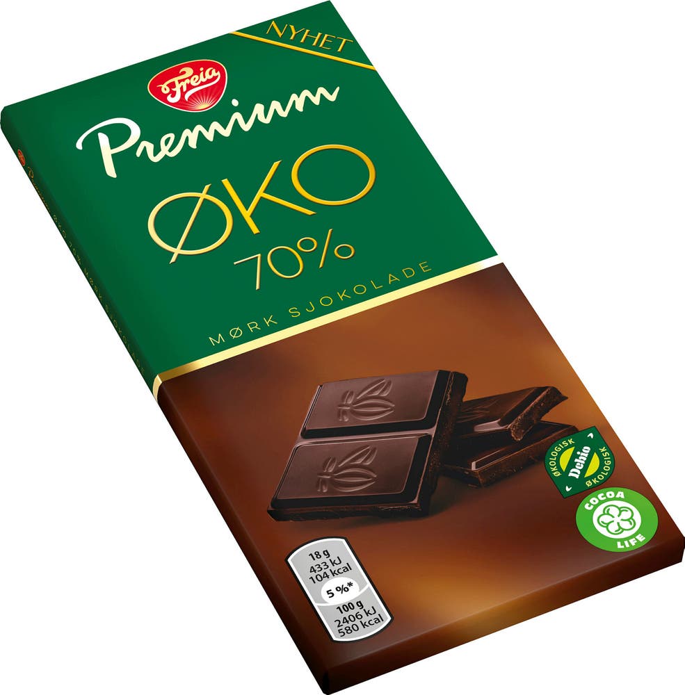 Freia Premium Økologisk Dark 70%