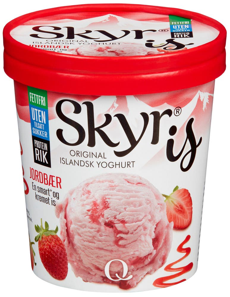 Q-meieriene Q Skyr Is Jordbær