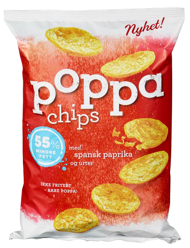 Sørlandschips Poppa Chips Spansk Paprika