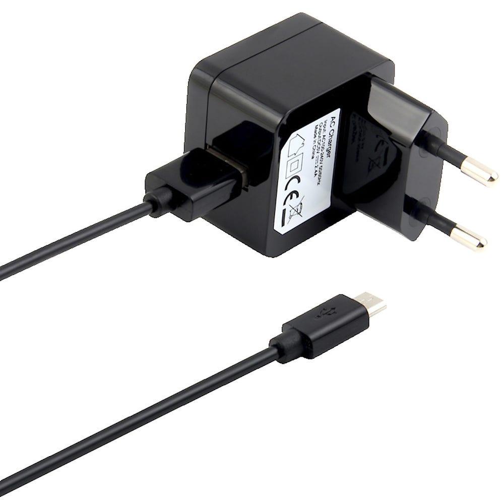 EXIBEL Micro USB-lader 230V 1m, sort