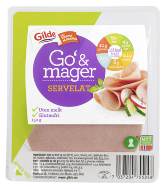 Gilde Servelat Skivet Go og Mager