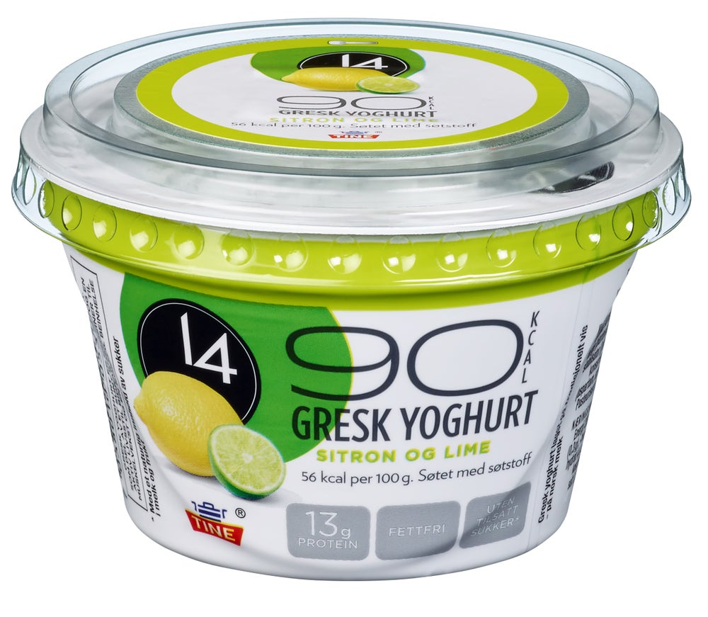 Tine 14 Gresk Yoghurt Sitron & Lime