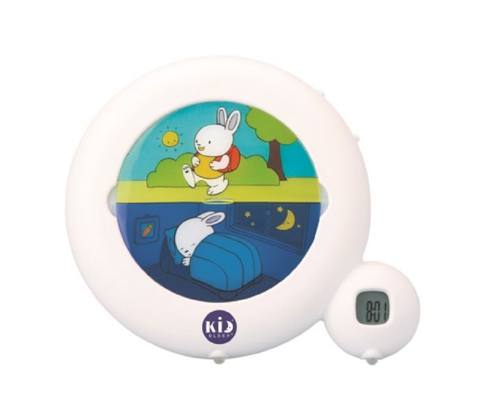 Cepelo KidsSleep Vekkeklokke og nattlampe Hvit med kanin