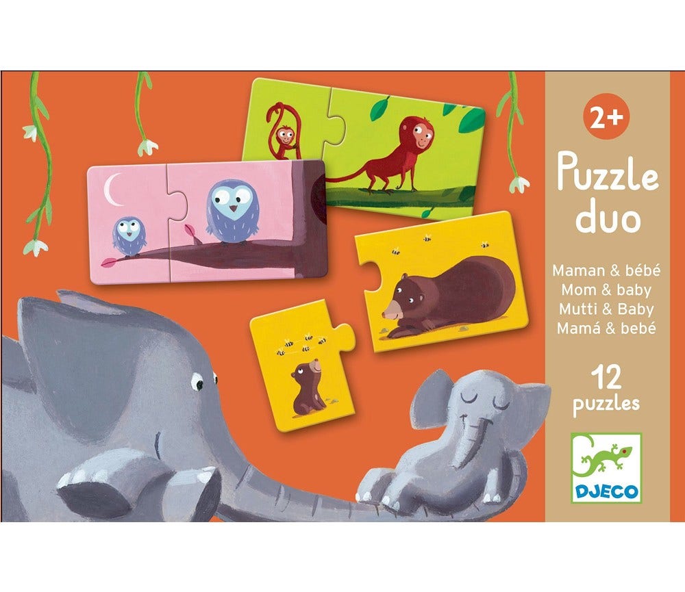 Sprell Puslespill Duo Dyr Mamma og Barn