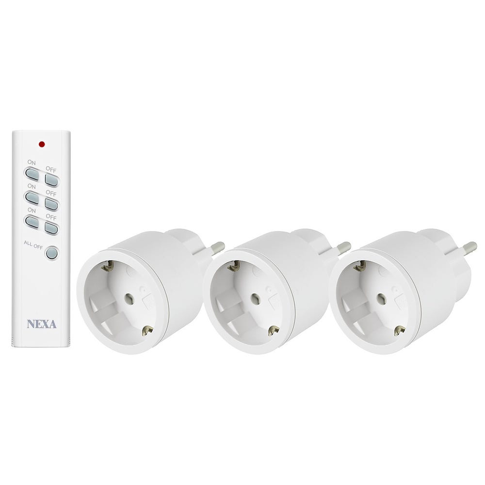 NEXA Fjernstrømbryter Nexa 3-pack