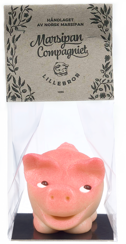 Marsipancompaniet Marsipangris Lillebror i cellofan