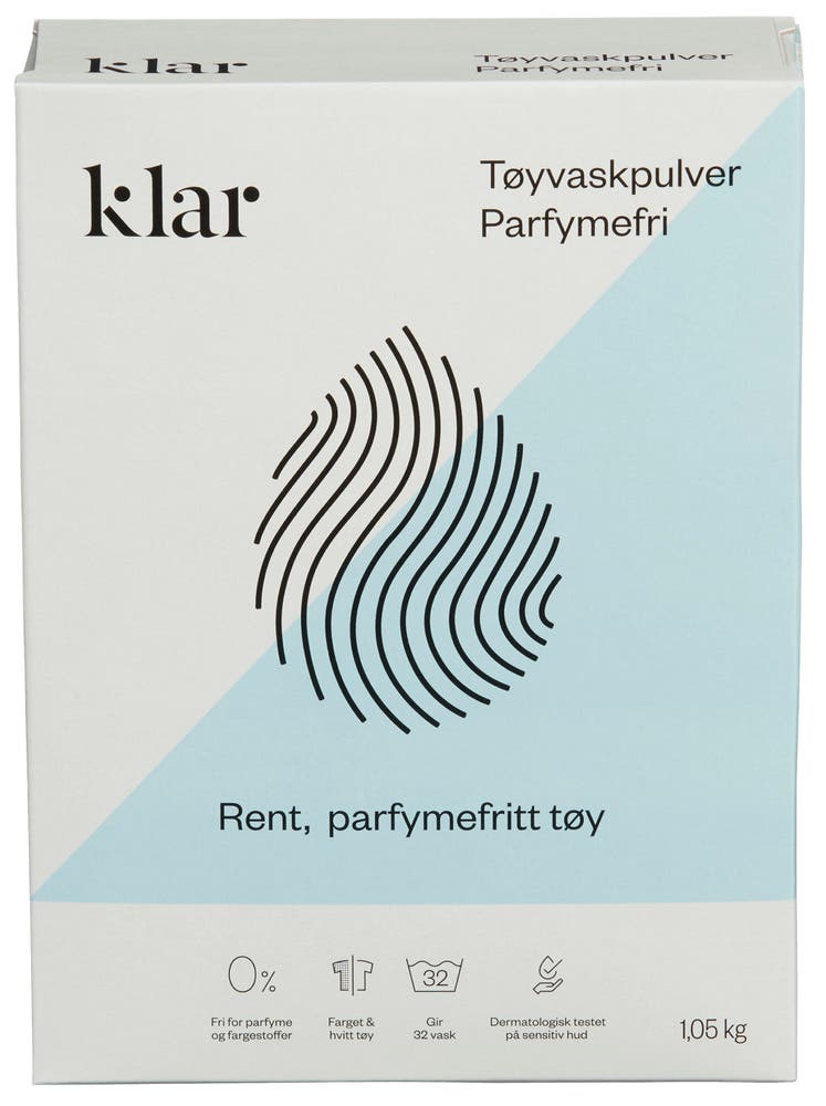 Klar Tøyvaskpulver