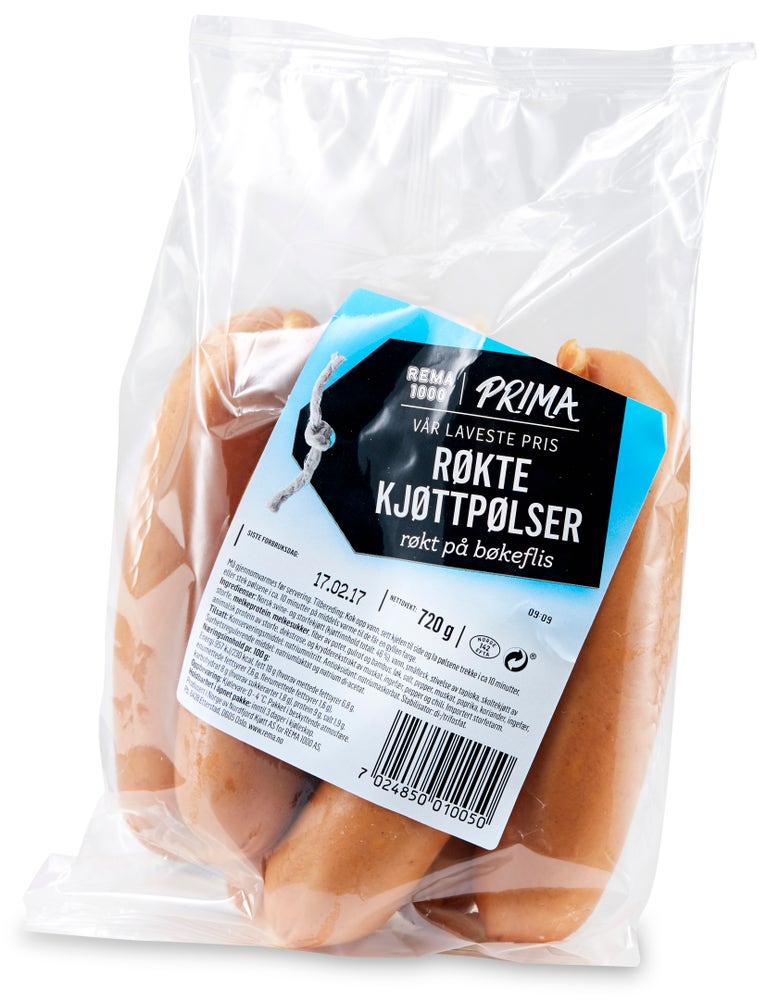 REMA 1000 Prima Røkte Kjøttpølser