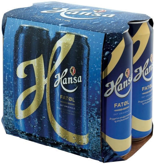 Hansa Borg Hansa Fatøl Boks 6 x 0,5 liter