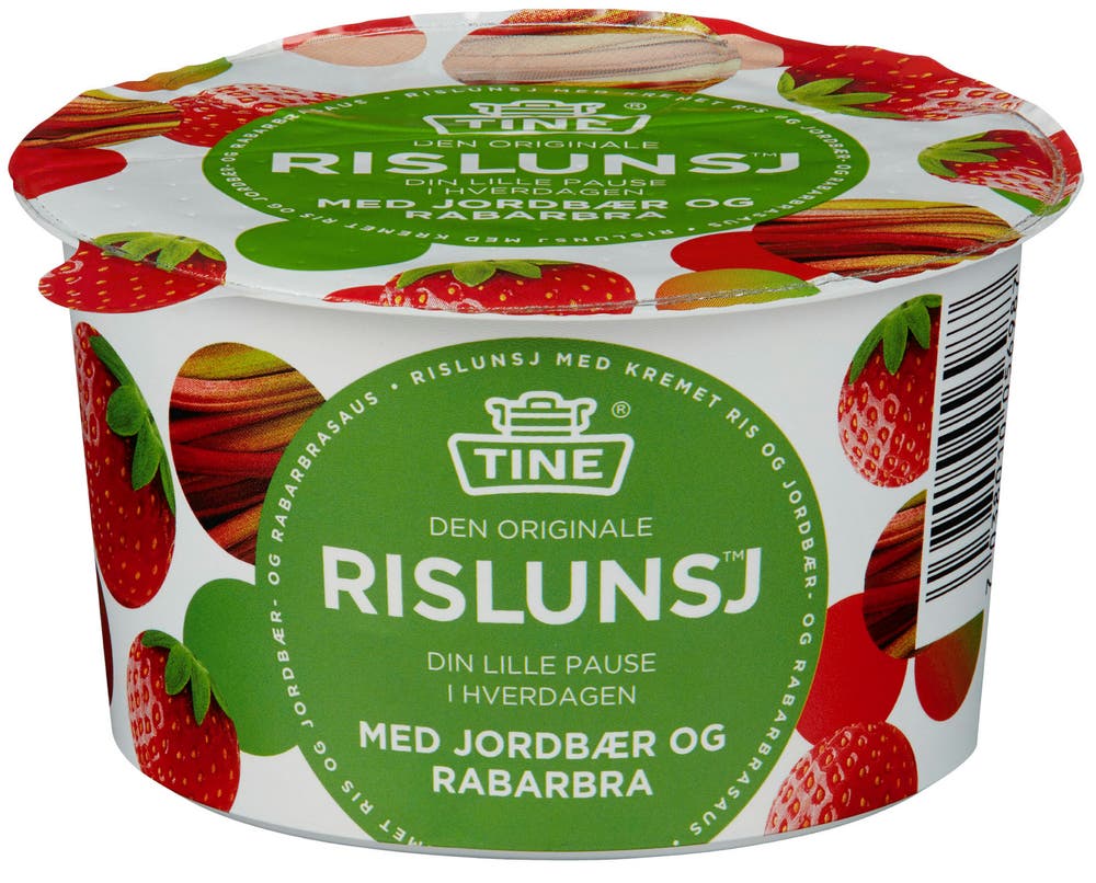 Tine Rislunsj med Jordbær & Rabarbra Piano