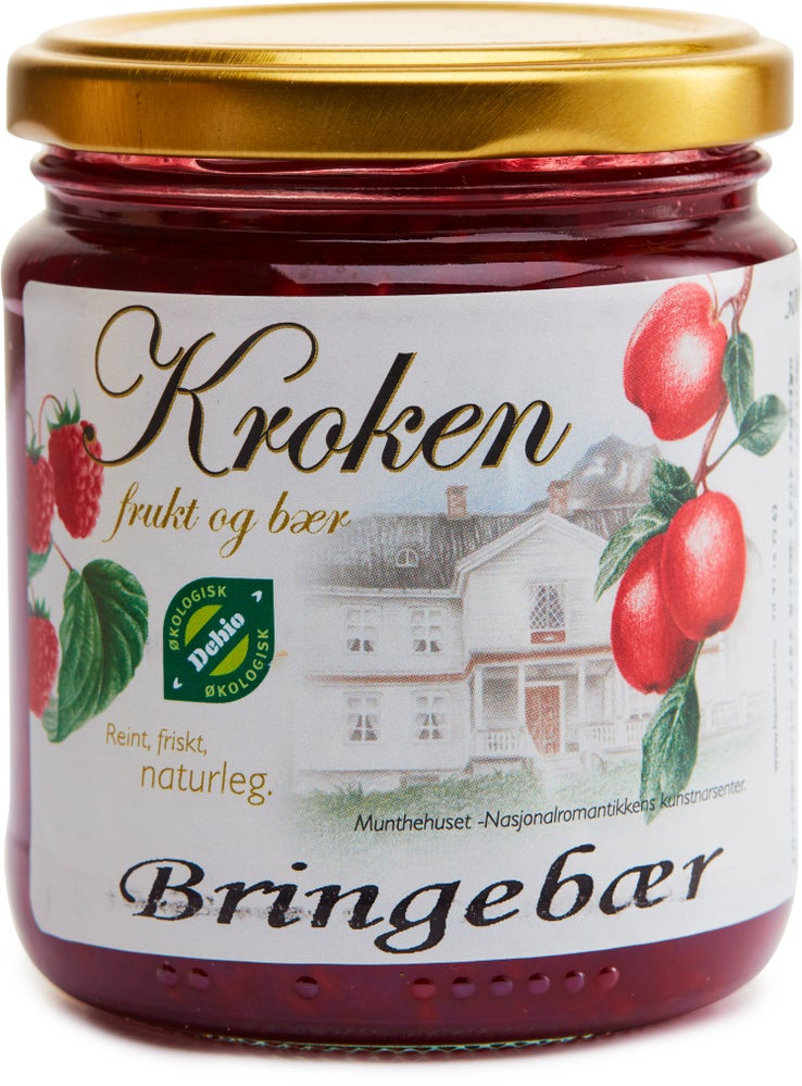 Kroken Frukt & Bær Håndlaget Bringebærsyltetøy Økologisk