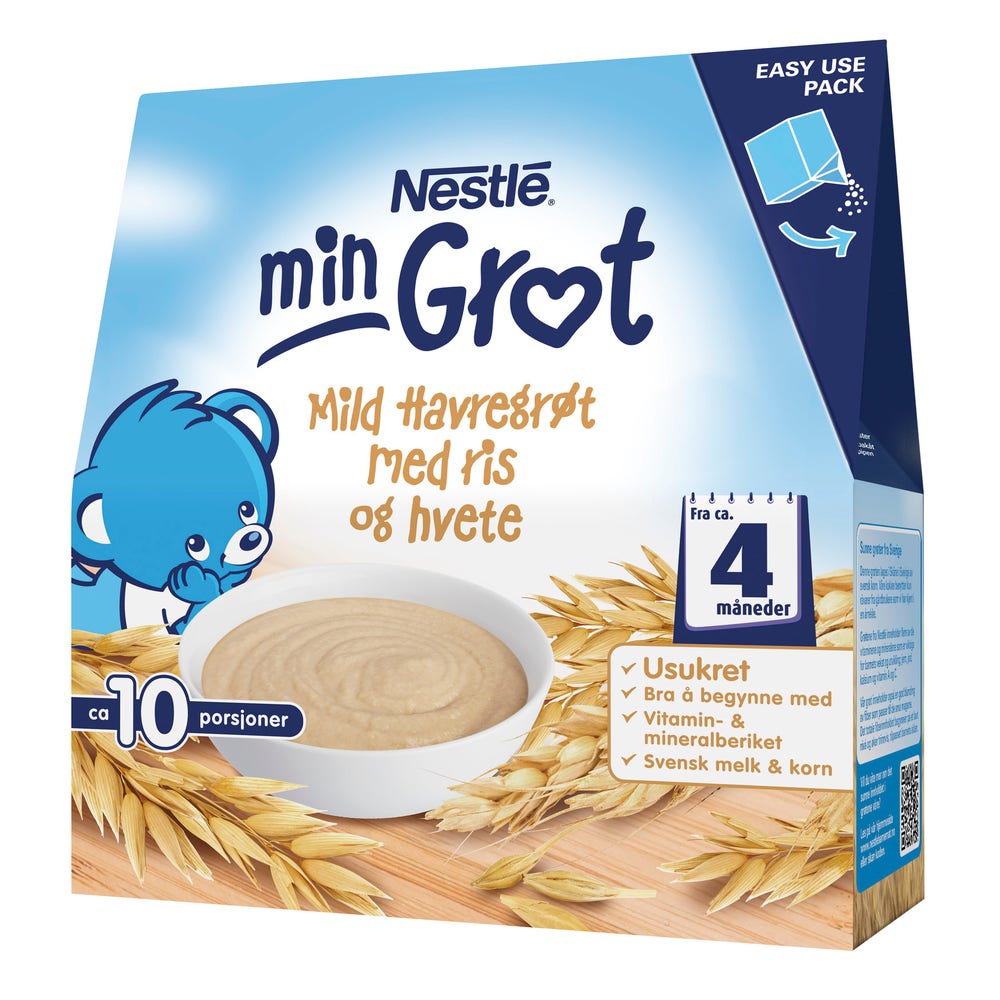 Nestlé Havregrøt ris&hvete 4mnd