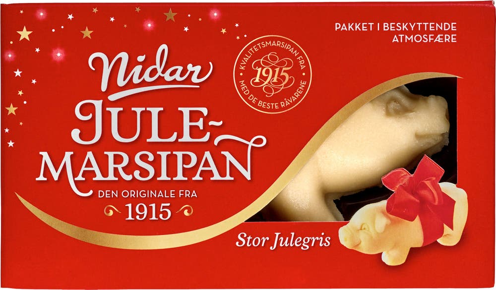 Nidar Stor Marsipangris i Eske