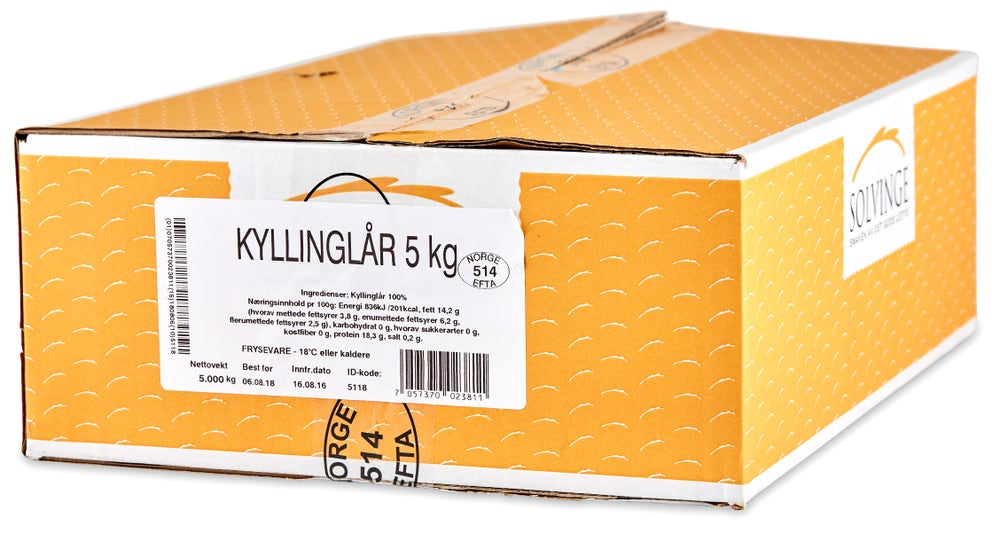 Solvinge Kyllinglår 5 KG Single Fryst
