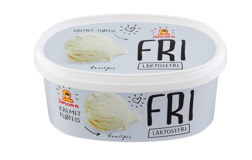 Diplom-Is FRI Vanilje Is Laktosefri
