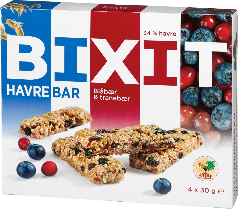Sætre Bixit Havrebar Blåbær & Tranebær 4pk