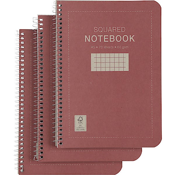 Clas Ohlson Collegeblokk A5 Rutet