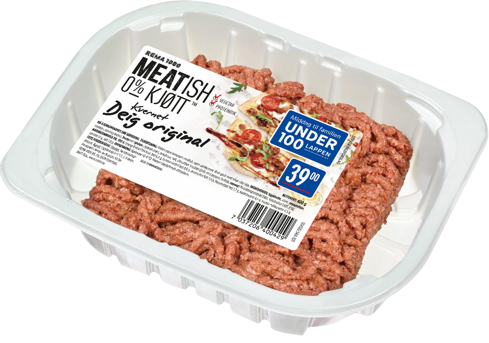 REMA 1000 Meatish Rå Deig 0% Kjøtt
