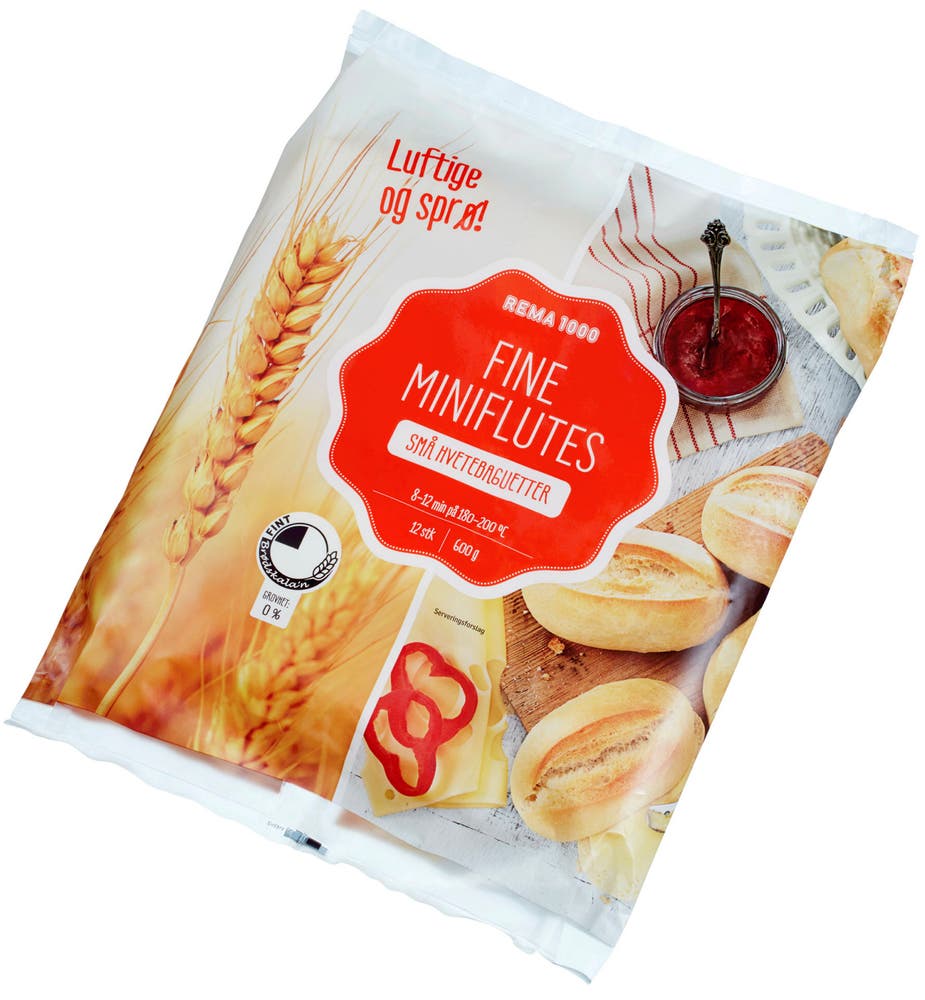 REMA 1000 Miniflutes 12 stk