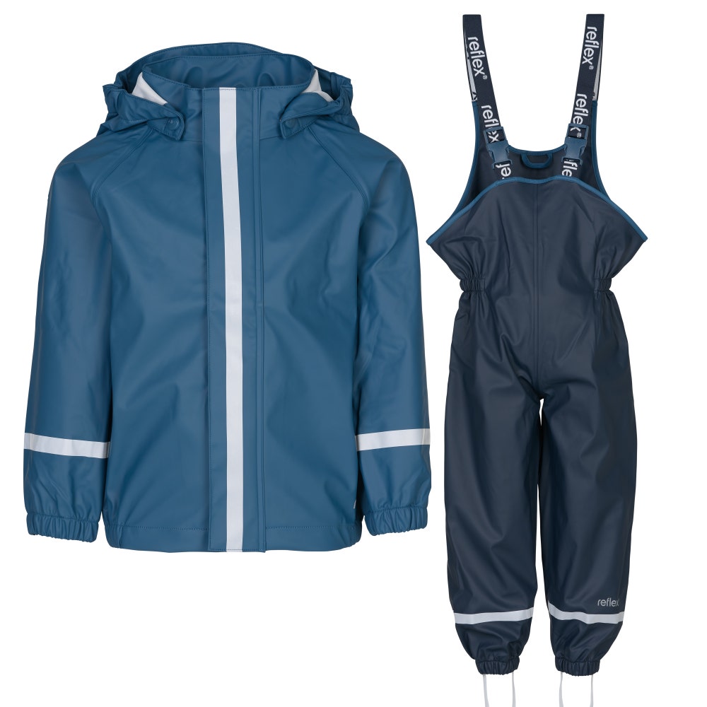 Reflex Regnsett Blå Størrelse 92cm