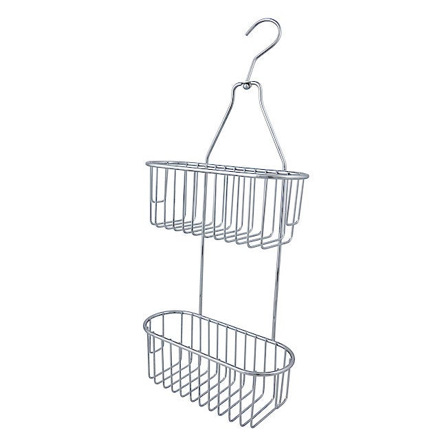 Clas Ohlson Dusjkurv med krok krom