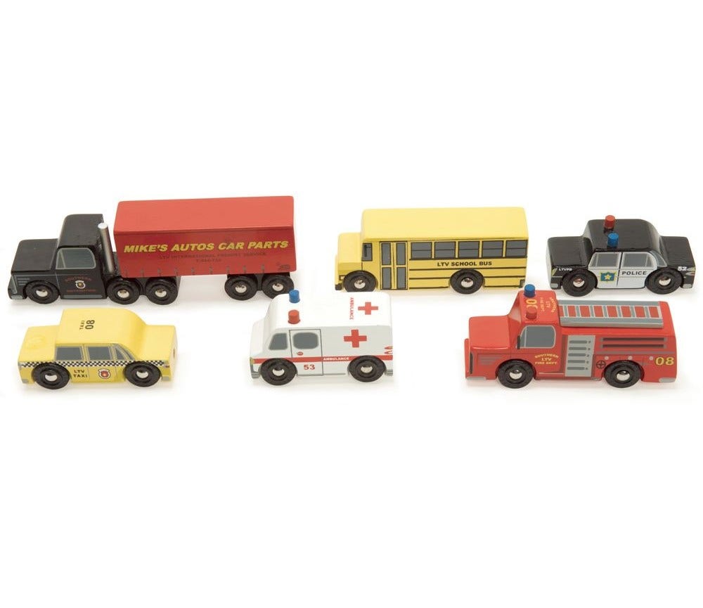 Sprell New York lekebiler, 6 stk