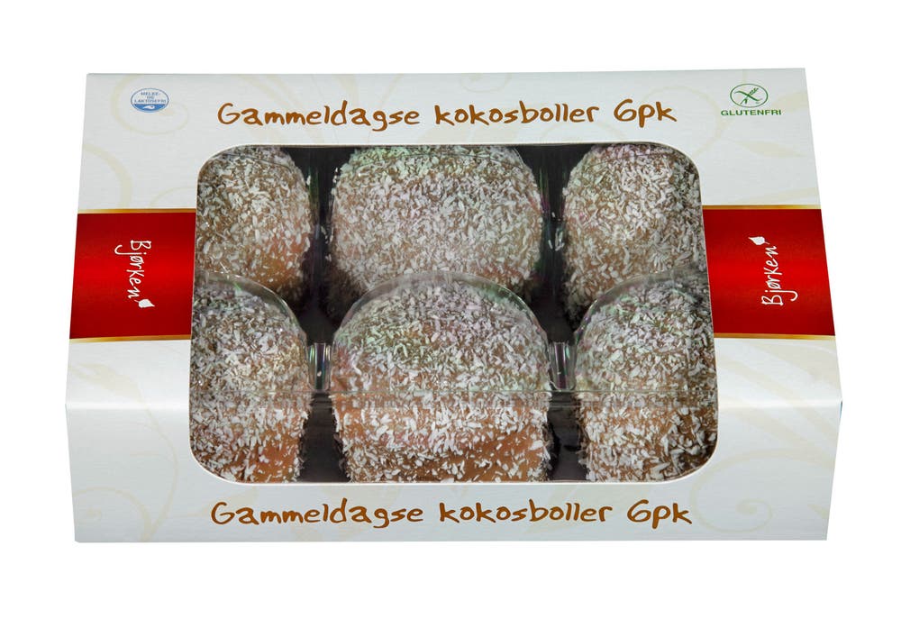 Bjørken Kokosboller 6 stk