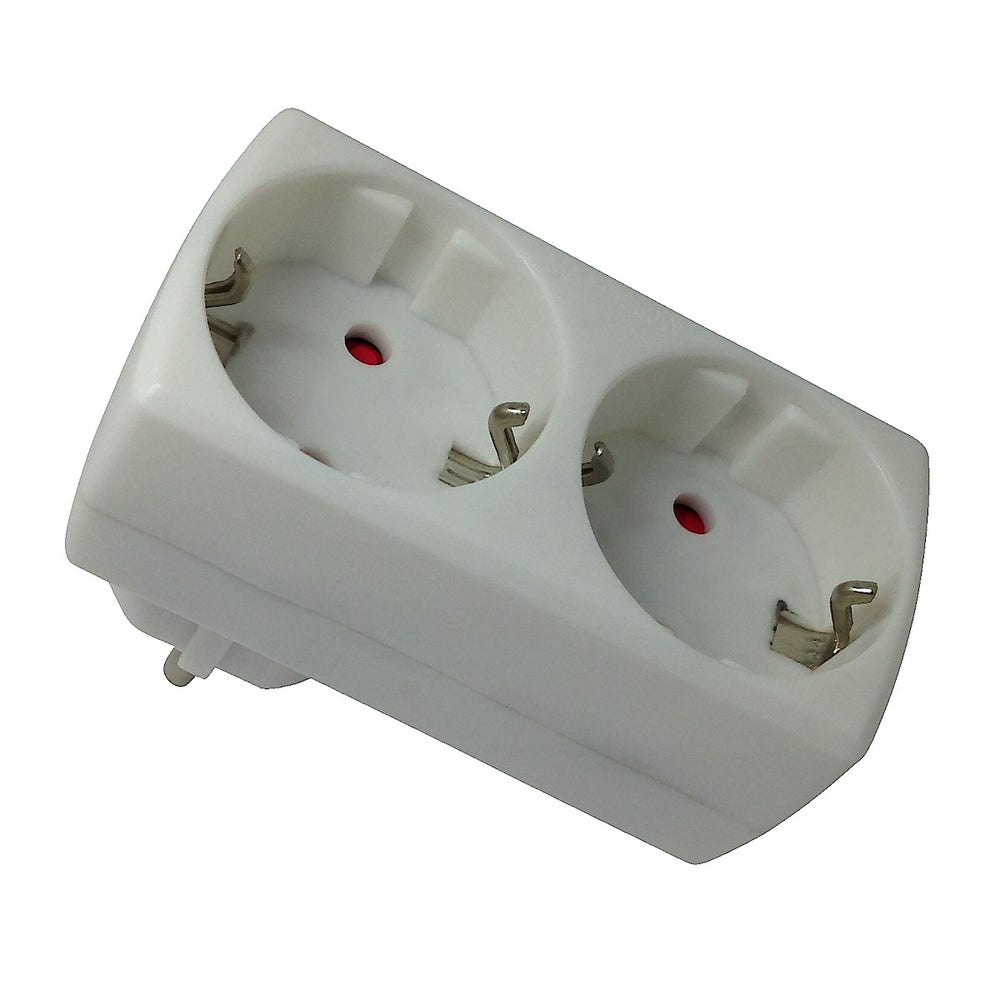 Clas Ohlson 2-veis Forgreningskontakt