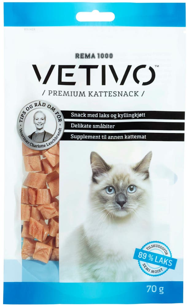 Vetivo Laksesnacks Til Katt