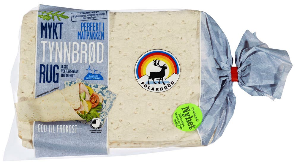 Polarbrød Mykt Tynnbrød Rug