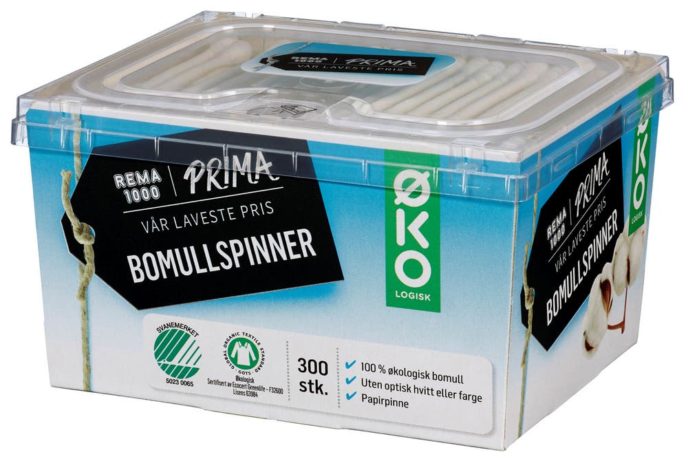 Prima Lavpris Bomullspinner Med Papirpinne