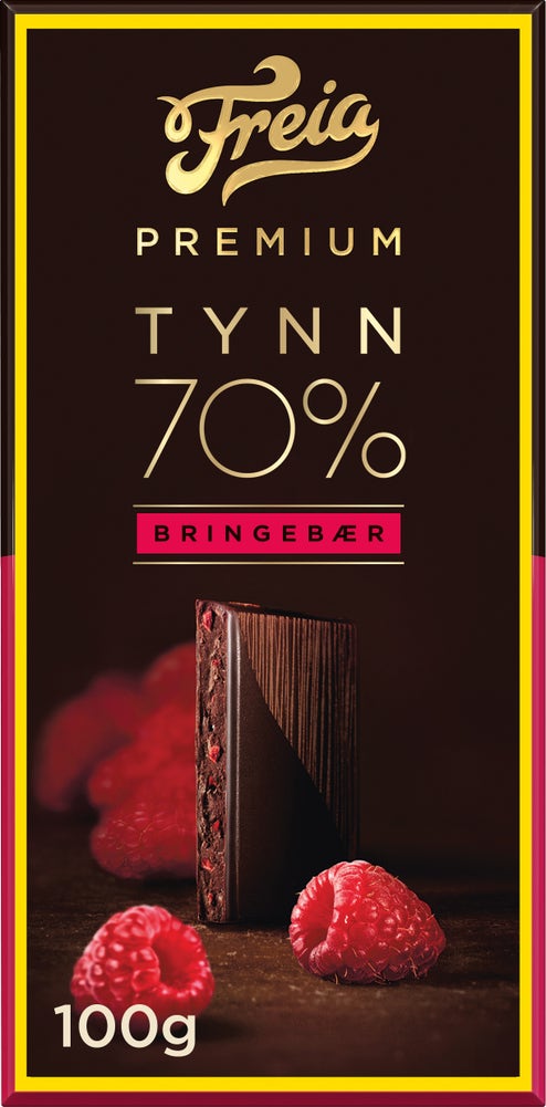 Freia Premium 70% Bringebær