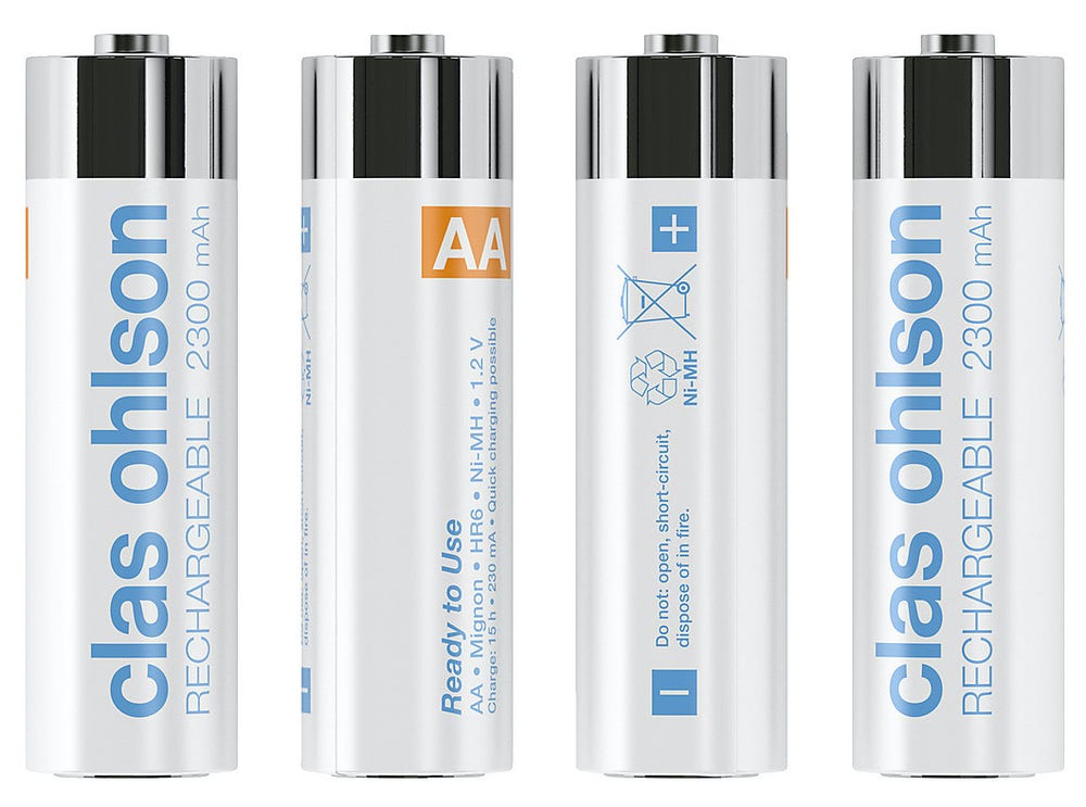 Clas Ohlson Oppladbare AA/HR6 Batteri