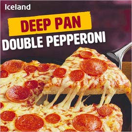 Iceland Dobbel Pepperoni Pizza Deep Pan
