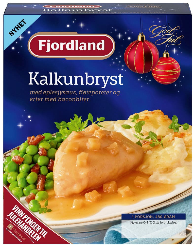 Fjordland Kalkun i Eplesjysaus