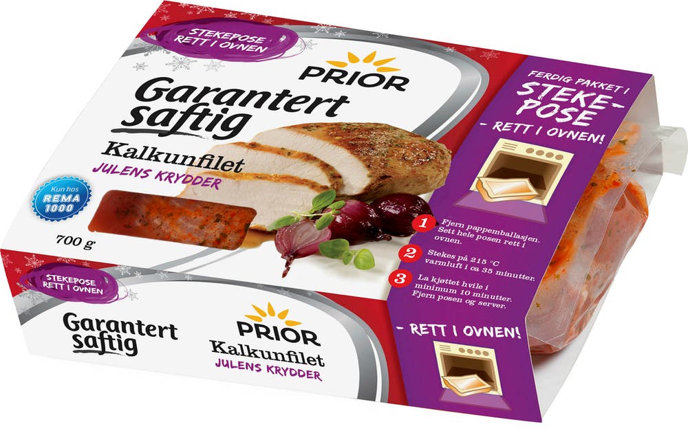 Prior Kalkunfilet Med Julens Krydder i Stekepose