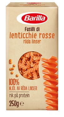 Barilla Grønnsakpasta Fusilli Røde Linser