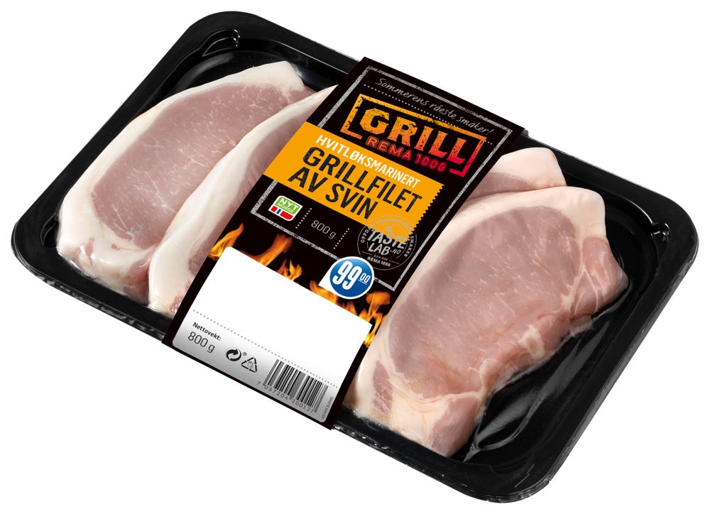 REMA 1000 Grillfilet av Svin Hvitløksmarinert