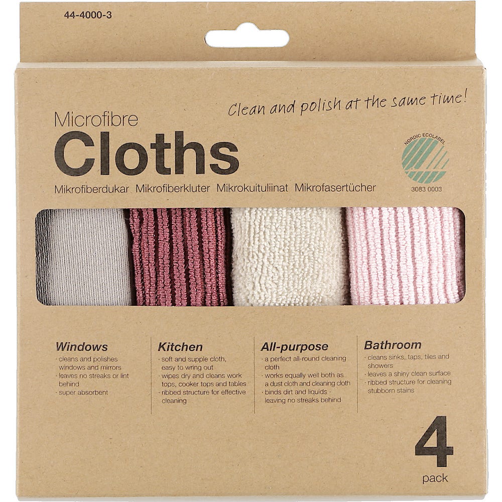 Clas Ohlson Mikrofiberkluter i pastellfarger