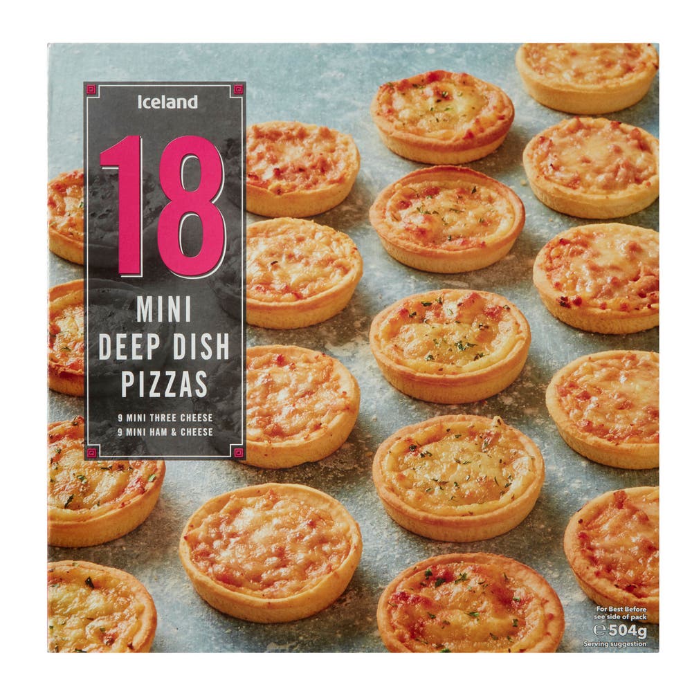 Iceland Deep Dish Mini Pizza 18 stk