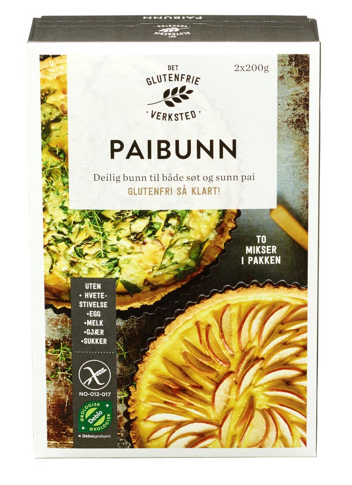 Det Glutenfrie Verksted Paibunn Mix Glutenfri, 2x200g