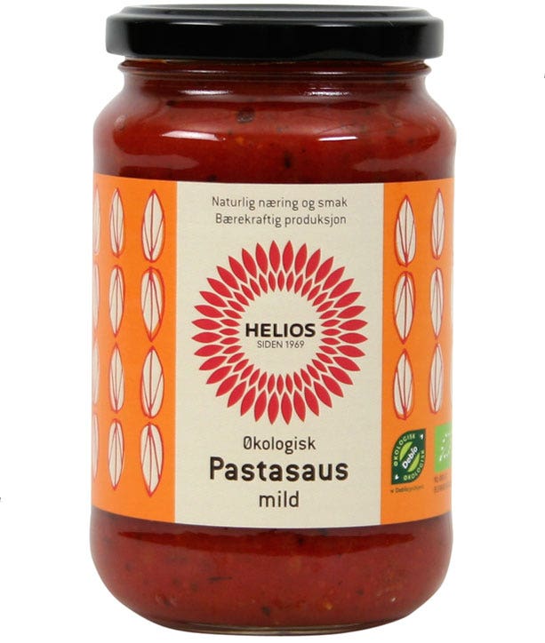 Helios Pastasaus Mild Økologisk
