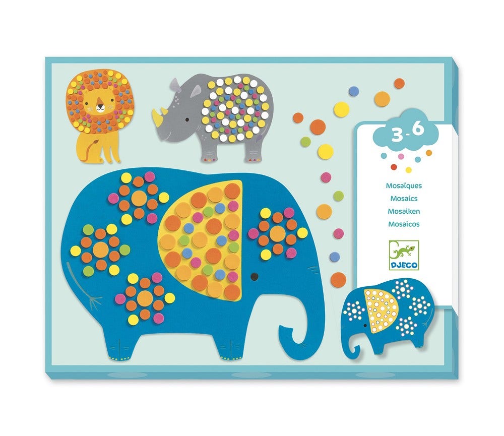 Sprell Mosaikksett med jungeldyr