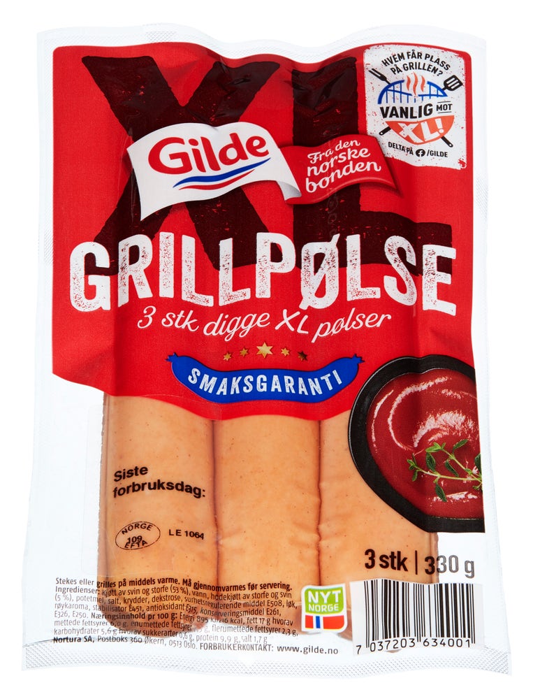 Gilde XL Grillpølser