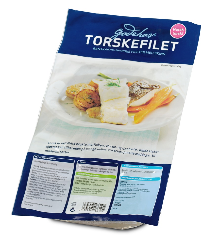 Godehav Torskefilet 4x125g